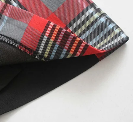 Женская шикарная клетчатая Лоскутная мини-юбка с молнией сзади, необычный дизайн, стильные женские повседневные асимметричные юбки
