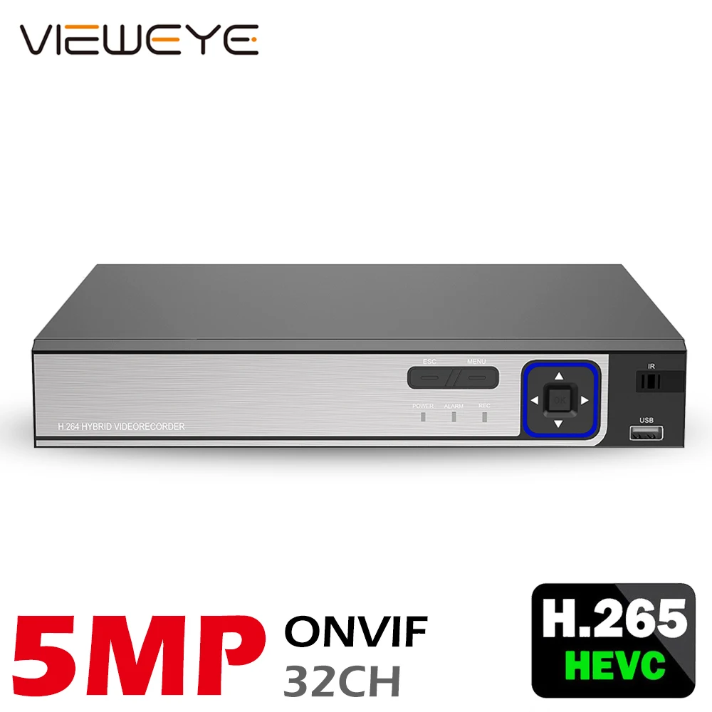 IP камера ViewEye в металлическом корпусе 1HDD 32 канала NVR HDMI VGA 4K 5 м|Видеорегистратор