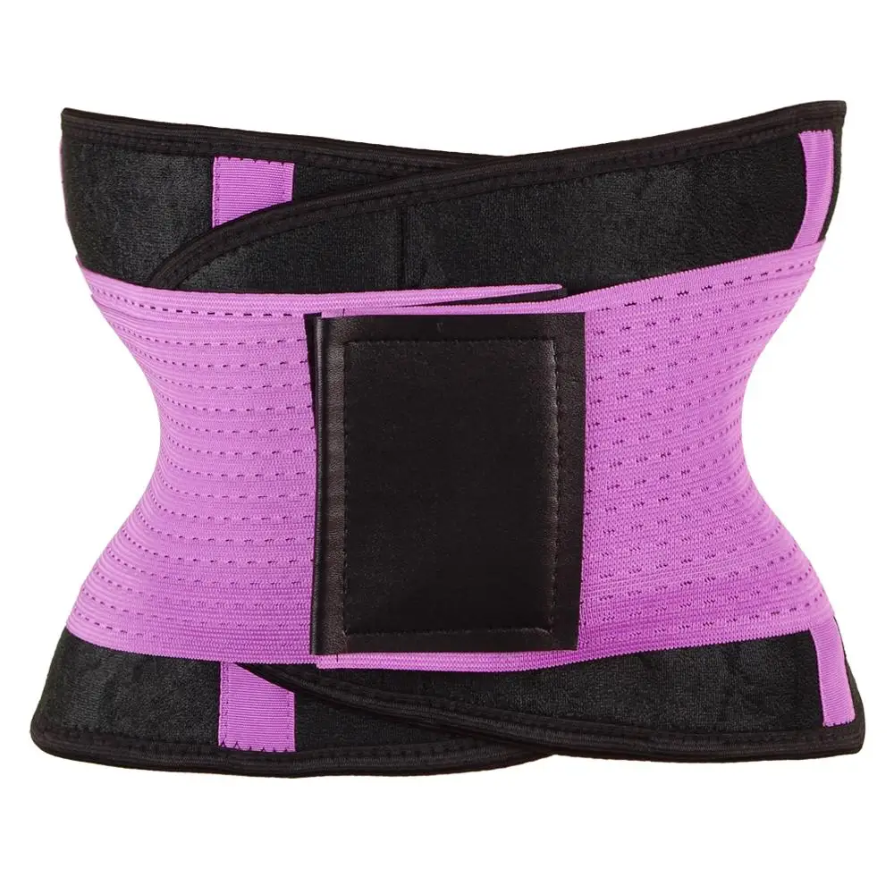 Waist Trainer Belt shaper slimming belt belly Waist Trainer corset shapewear women tummy shaper waist shaper belt women corset - Цвет: Purple