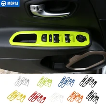 MOPAI ABS Автомобильный интерьер Окно лифт переключатель кнопка украшения крышки наклейки для Jeep Renegade- автомобильные аксессуары стиль