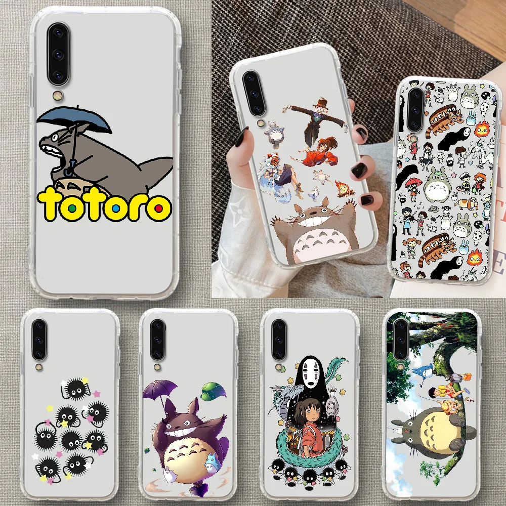 Cute Totoro Cartoon Anime Phone Case For Samsung Galaxy A 3 5 7 8 10 20 21 30 40 50 51 70 71 E S 2016 2018 4G transparent tpu | Мобильные