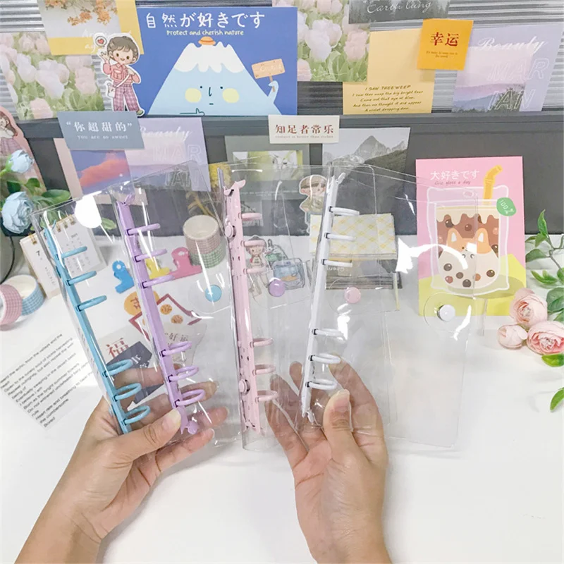 Colorful Gradient Binder Notebook Cover & Photo Sticker Album Diary Planner