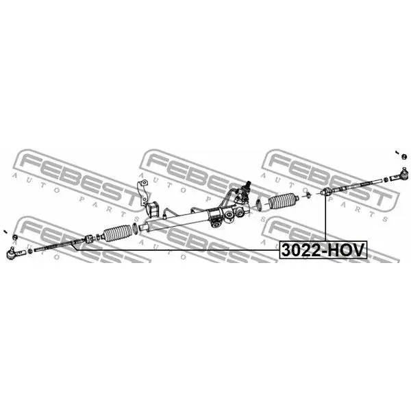 Тяга рулевая GREAT WALL HOVER/SAFE F1 2005- FEBEST 3022-HOV