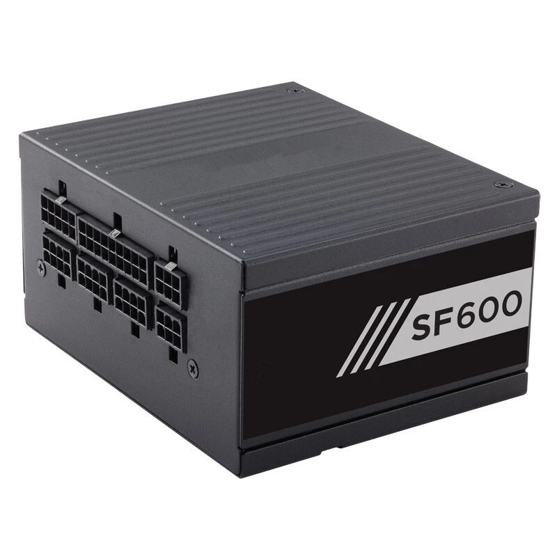 Новый блок питания для Corsair Brand SFX полный модуль 80plus золотой бесшумный источник 600