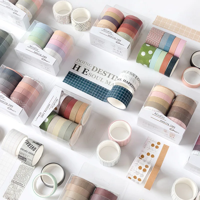 

10 Pcs/Set Sweet Dream Series Washi Tape Japanese Paper DIY Planner Masking Tape Adhesive Tapes Stickers Decorative Stationery