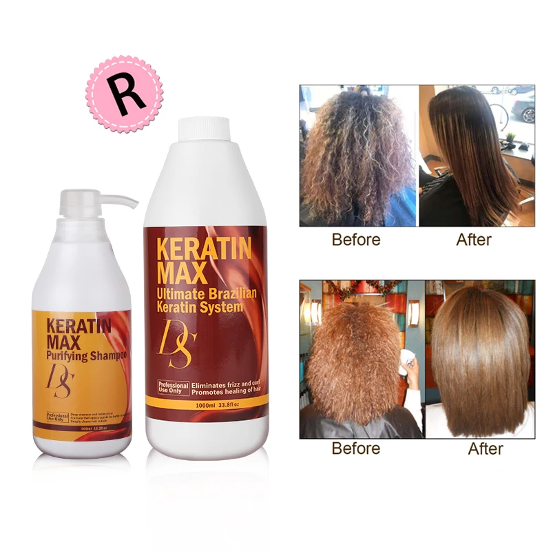 1000Ml 12% Cheratina 500Ml Shampoo Purificante Nutri In Profondità I Capelli Per I Capelli Negati Danneggiati Prodotti Per Capelli Ricci Spedizione Gr