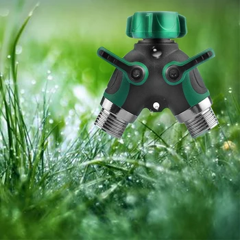 

Y Valve Hose Tap Garden 2 Way Hose Splitter Hose Connector For Outdoor Garden Backyard Irrigation