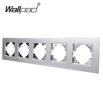 

5 Way Metal Frame for Module EU Standard Switch And Socket Aluminum Frame Wallpad L6 Series