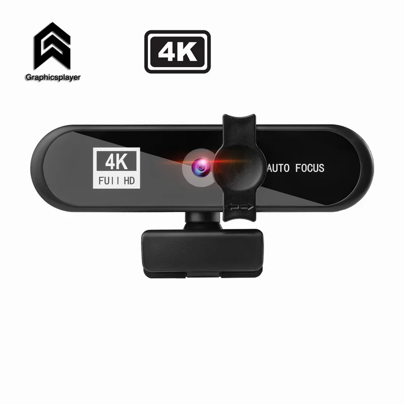 Веб-камера Real 2K 4K HD встроенный микрофон автофокус камера 1080P USB для компьютера