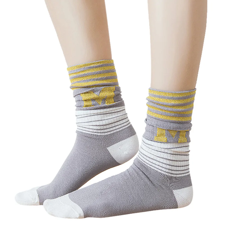 Jaycosin носки в полоску забавные носки теплые классные повседневные calcetines mujer забавные носки для женщин Теплые Носки для зимы