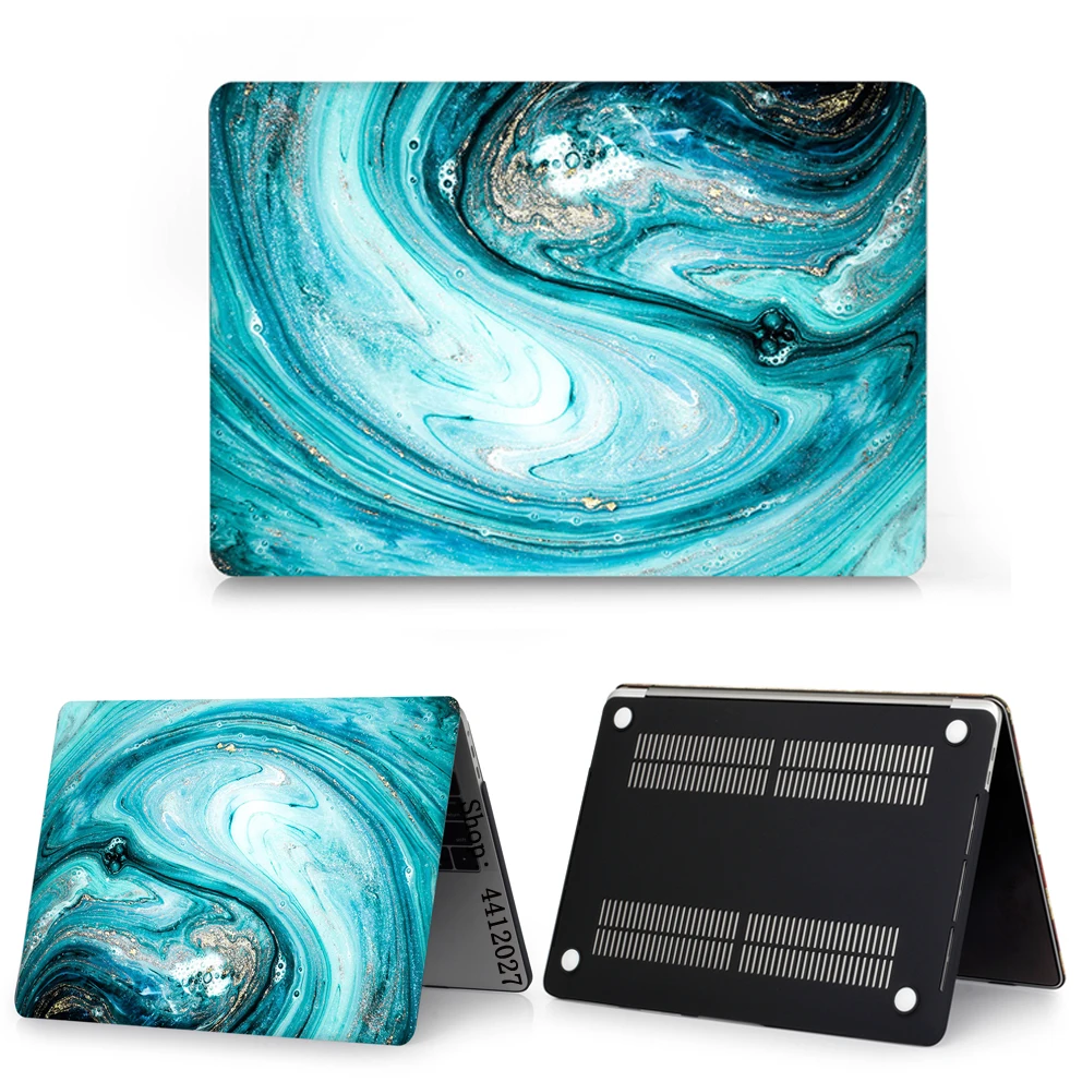 Для Macbook New Air Pro 13 15 чехол для ноутбука с сенсорной панелью для Mac Book Air Pro retina 11 12 13 15 дюймов полный мраморный защитный чехол - Цвет: RS-898