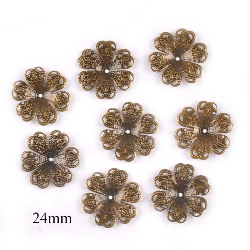 Gold/silver/Bronze 10 Style Flowers Wraps Filigree Connectors For Scrapbooking Embellishments Metal Crafts Decor 20pcs YK0762