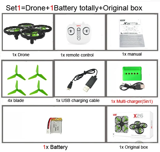 Syma X26 Rc Helicopter Mini Rc Drone Infrared Obstacle Avoidance Sensory Toys Remote Control Aircraft Toys for Children Kids Toy