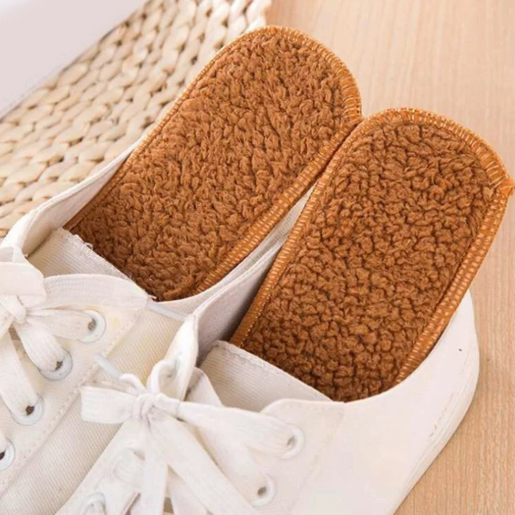 1 Pair Women Men Soft Winter Warm Thermal Shoes Insoles Thicken Padded Shoe New 