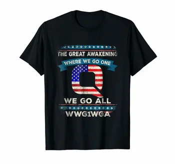 

We Are Q QAnon Flag WWG1WGA Q Anon TShirt #MAGA USA T-Shirt Big Tall For Men Women Tshirt S-5XL Size 11 Colors