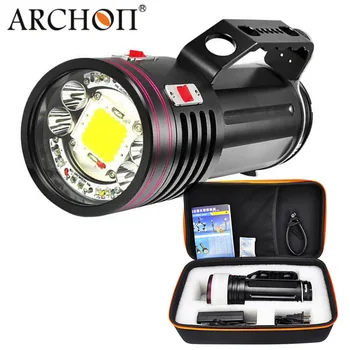 

ARCHON DG150W / WG156W underwater video torch 10000lm led diving flashlight uv/ red dive torch rechargeable 100M waterproof