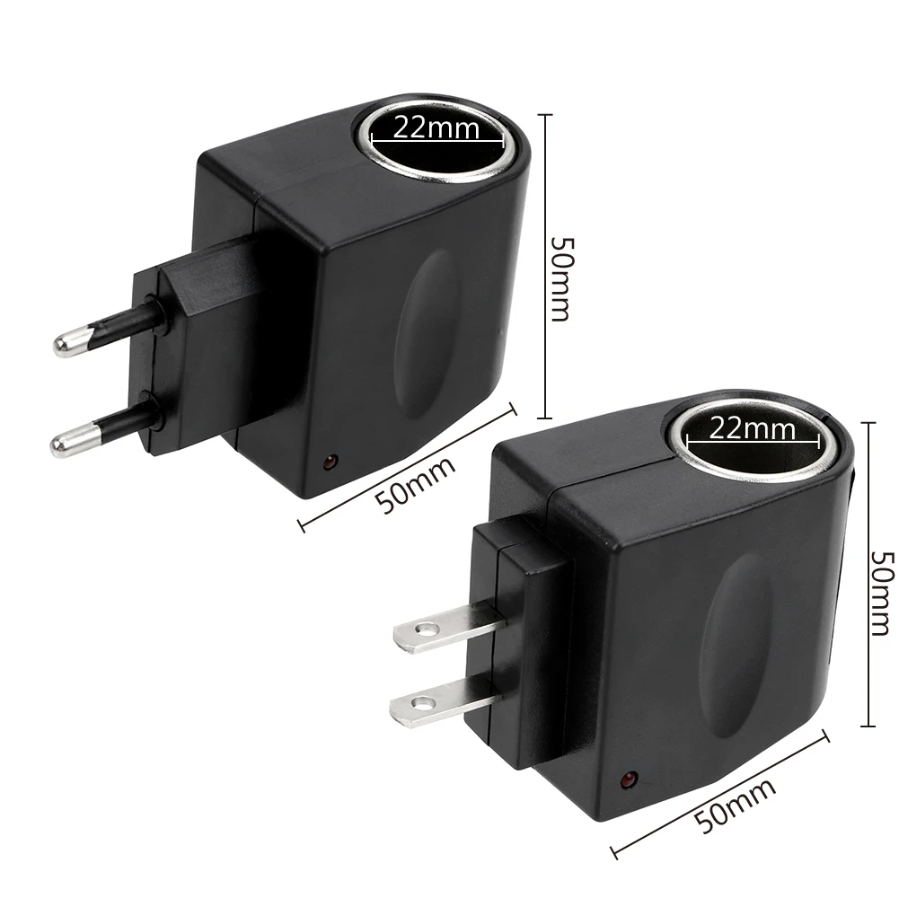 FORAUTO Car Cigarette Lighter Adapter Converter AC 220V To DC 12V EU US Plug High Quality Automobile Accessories