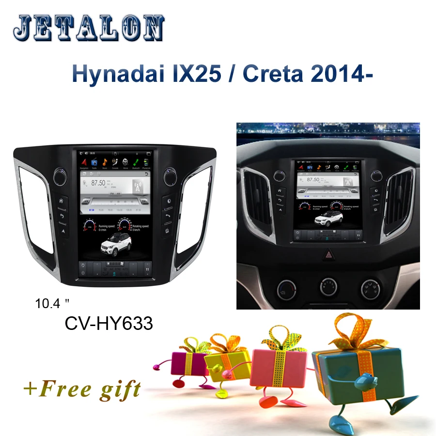

PX6 Smart 10.4" IPS Screen Tesla Navigation For Hyundai IX25 Creta Android Car radio player GPS video recorder Car Multimedia