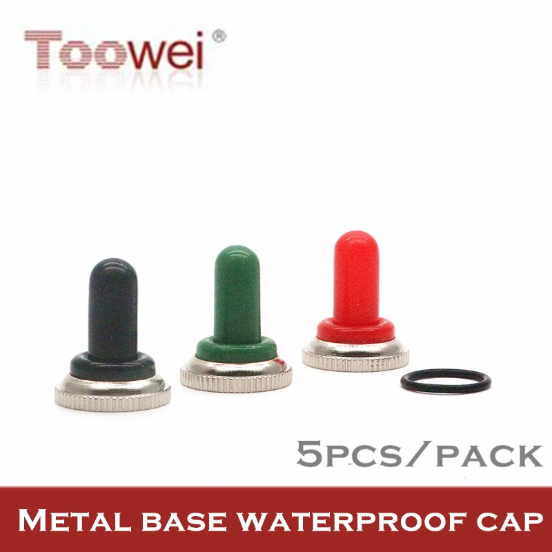 

Toowei T700-2 Toggle switch waterproof cap M12*1.0/metal base/5pcs in pack
