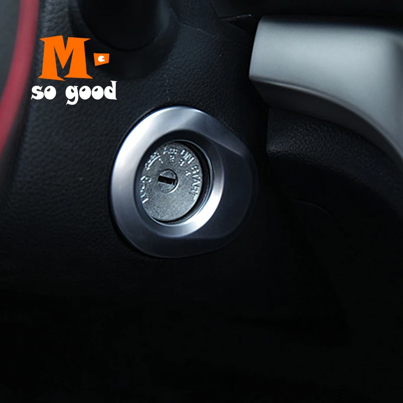Для Nissan Qashqai J10 2008 2009 2010 11 2012 Матовая Серебристая система запуска ключа зажигатель