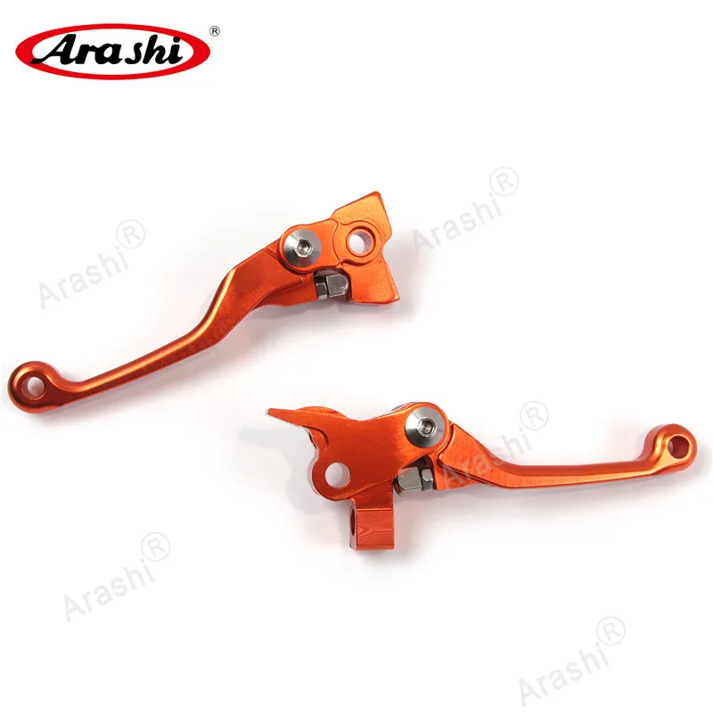 Оранжевый Араши 1 пара для KTM FREIO E EMBREAGEM 250 450 590- рукоятка тормоза ЧПУ Рычаги Сцепления Двигатель Байк - Цвет: Оранжевый