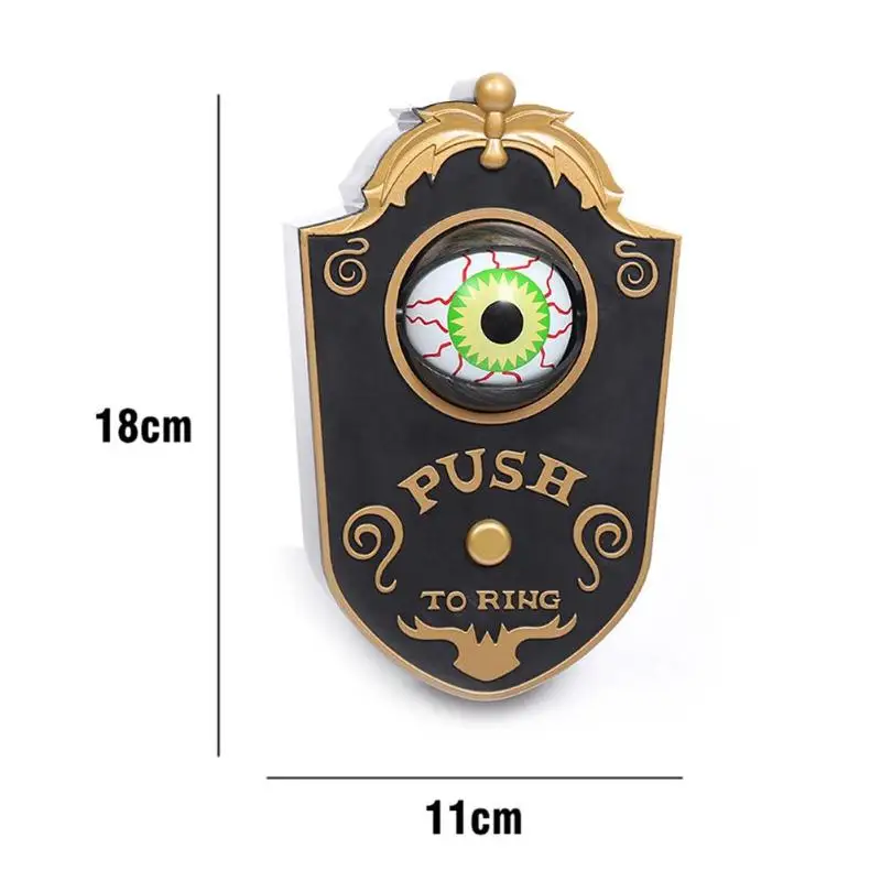 Halloween Decor Horror Eye Door Bell Toy Practical Haunted House Party Decor Doorbell Necessary Household Festival Supplies