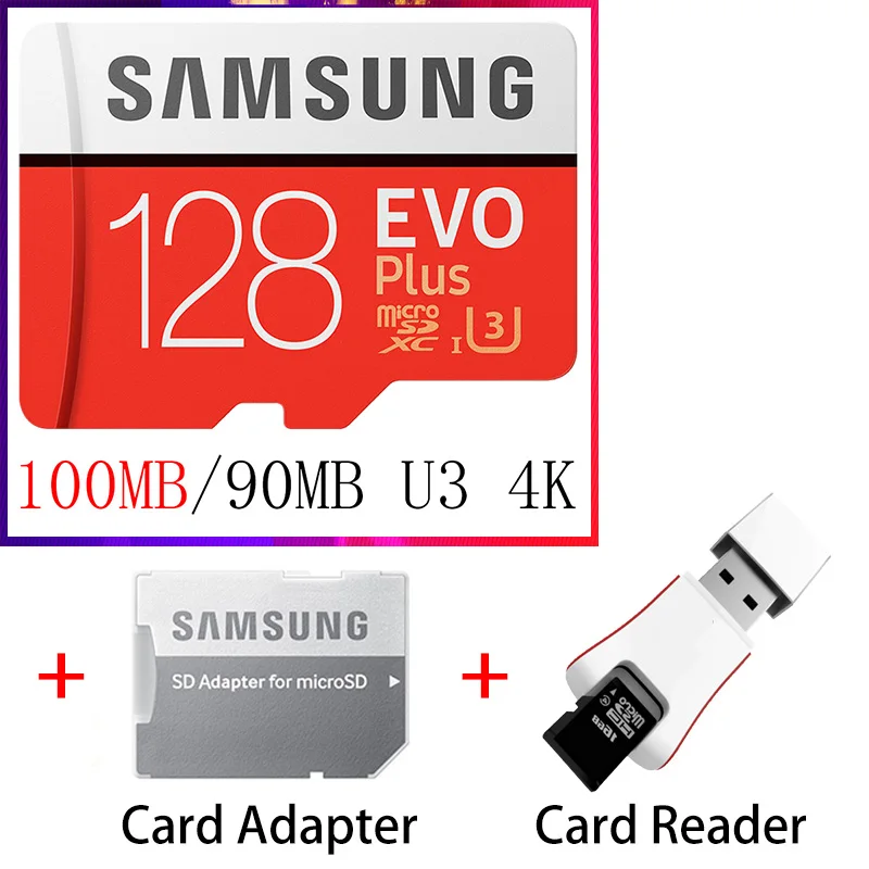 Карта памяти SAMSUNG EVO 32 64 128 Гб Micro SD 128 ГБ 32 ГБ 64 Гб 256 ГБ 512 Гб Micro SD карта SD/TF флэш-карта microSD carte для телефона - Емкость: MB-MC128G-KT5-CA1001