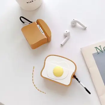 

Silicone Case Toast Bread for Apple Airpods Pro TWS Bluetooth Earphone Protective Case
