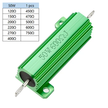

uxcell 120R -600R Aluminum Housing Resistor Chassis Mounted Aluminum Case Wirewound Resistor Load Green
