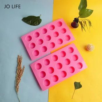 

JO LIFE 1PC 15 Cavity Silicone Mould Round Shape Fondant Cake Baking Tools DIY Handmade Soap Chocolate Mold
