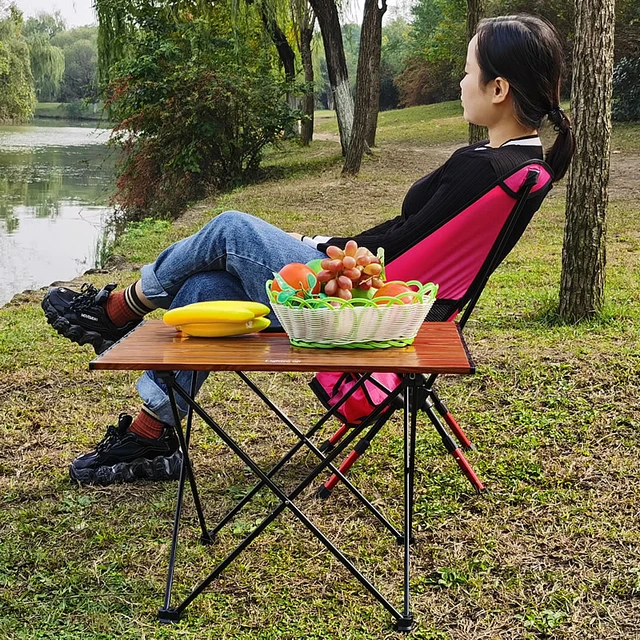 Mesa plegable para balcón, accesorios de Camping, muebles de