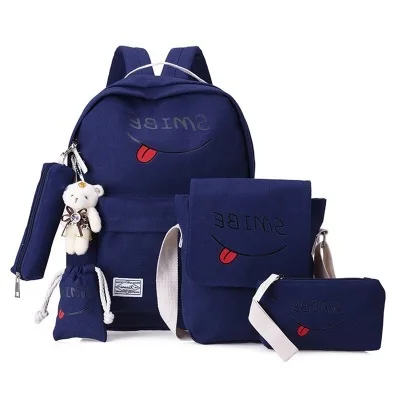 

Canvas School Bags For Girls Package Both Shoulders Package Original Old Printing Woman Both Shoulders Bag Woman Cloth