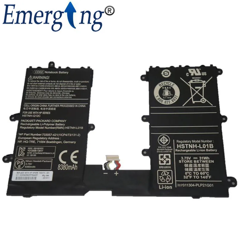 3,75 V 31WH Батарея CD02 HSTNN-L01B для hp Pro планшет 610 G1 Omni10 HSTNN-Q12C 740479-001 733057-422