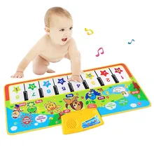 Детское одеяло для музыкальной игры, многофункциональное складное пианино, одеяло, музыкальная игра, игрушка фантазия, домашние Развивающие игрушки для малышей