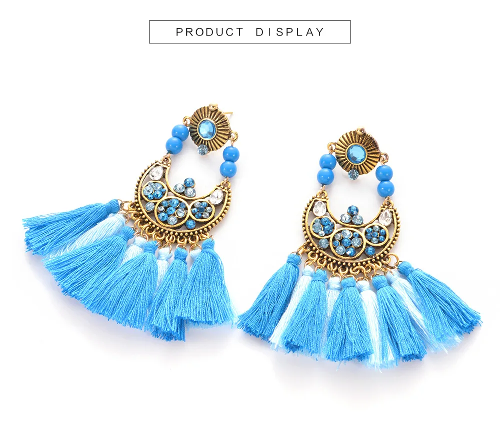 Женские Висячие серьги ECHSUN богемные висячие ручной работы модные ювелирные