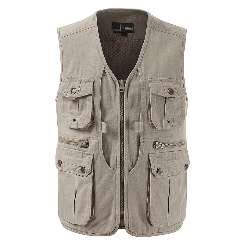 2022 Fishing Jacket Quick-drying Mesh Vestt Multi-Pocket Mesh Vest Outdoor Vest Multi Pocket Summer Mesh Vest