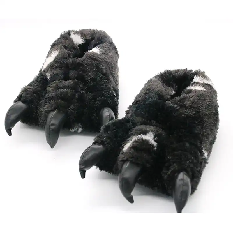 fluffy claw slippers