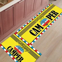 Винтажный караван 2 шт. коврик для кухни коврики для входа аксессуары для ванной комнаты Набор грязи мусора грязи Trapper Boot обувь