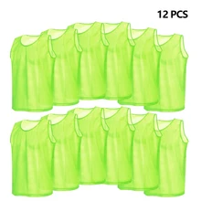 12 шт., Детские быстросохнущие баскетбольные майки, командный Спортивный футбол, майка, футбольные пинни, майки, Молодежные тренировочные нагрудники