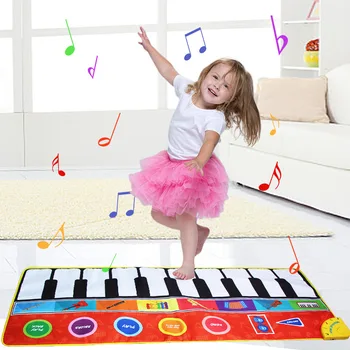 

Children's Music Blanket Piano Foot Step Multi-function Musical Instrument Large Game Toy Carpet Crawling Mat Birthday