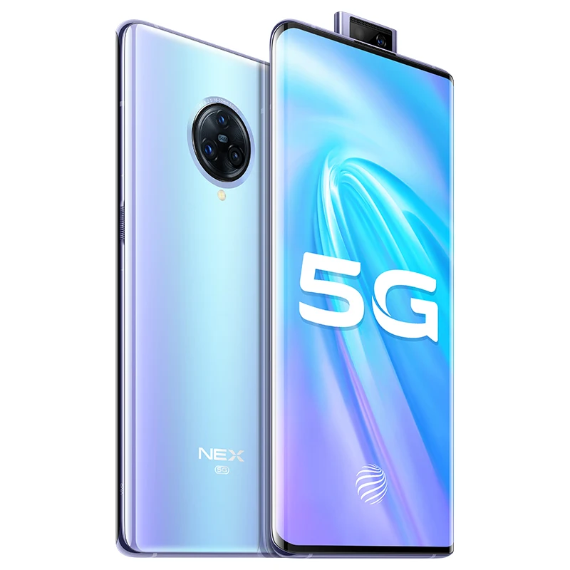 DHL Быстрая Vivo Nex 3 5G сотовый телефон Snapdragon 855 Plus Android 9,0 6,8" Amoled 12 Гб ram 256 ГБ rom МП 44 Вт Зарядное устройство