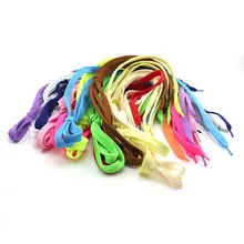 4" разноцветные спортивные кроссовки плоские шнурки темно-синие(110 см) делают вашу обувь красивой