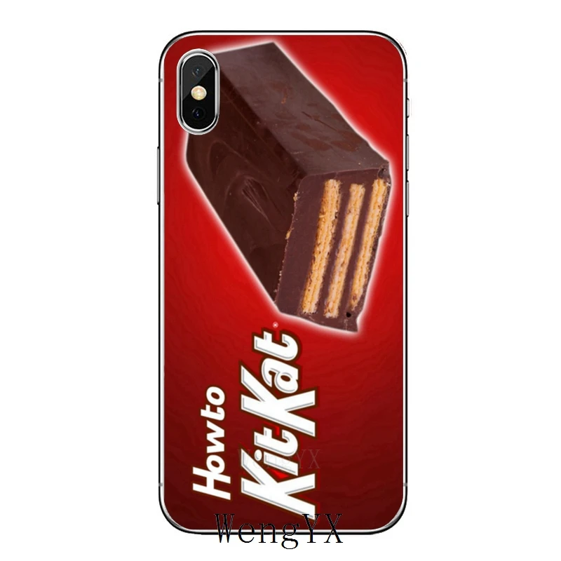Для iPhone 11 pro XR X XS Max 8 7 6s plus SE 5S 5c iPod Touch 5 6 прозрачный чехол Kit Kat шоколад kitkat - Цвет: kit-kat-kitkat-A-13