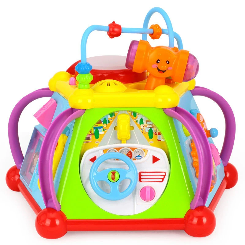 Baby Musical Toys Children'S Happy Little World Learning Educational Game Toys Baby Learning Multi-Purpose Puzzle Game Suitabl