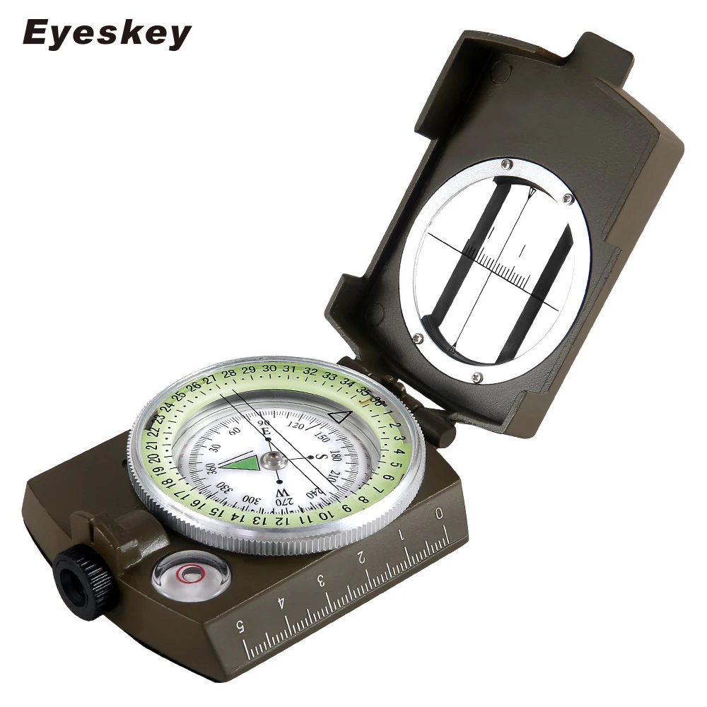 Eyeskey Военный компас с лупой выживания геологический Компас для Пешие прогулки на