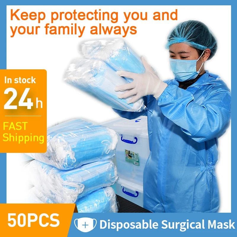 Disposable Medical Surgical Masks Surgical Earloop Mask Mouth Face Medical Masks Anti Droplet Airborne Transmission pollen dust|Medical Masks| - AliExpress