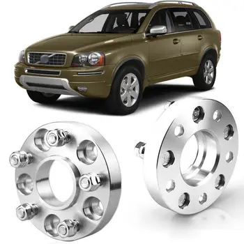 

2pcs Wheel Spacers Centric Hub Adapters 5x4.3 67.1mm 14x1.5 Stud For Volvo XC90