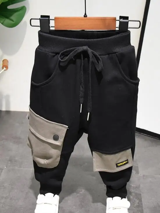 pants Комплекты одежды для маленьких мальчиков весенне-осенний комплект для мальчиков, спортивные костюмы свитер для отдыха для мальчиков, рубашка, штаны детская одежда из 2 предметов для детей возрастом от 2 до 6 лет - Цвет: pants