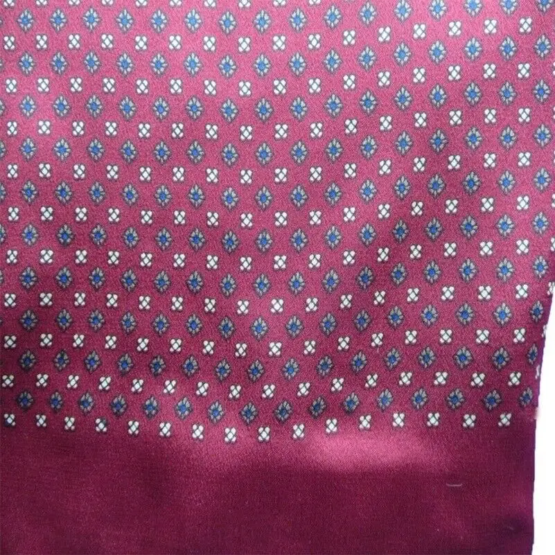 Мужской шарф из натурального чистого шелка, двойной слой, винтажный шейный платок с цветочным узором, синий, красный, черный, коричневый