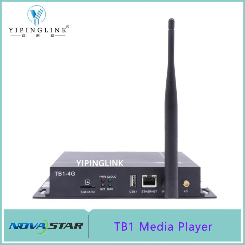 

Novastar TB1 Offline Full Color LED Screen Media Player Box TB1-4G Asynchronous Outdoor LED Display Sending Box Controller